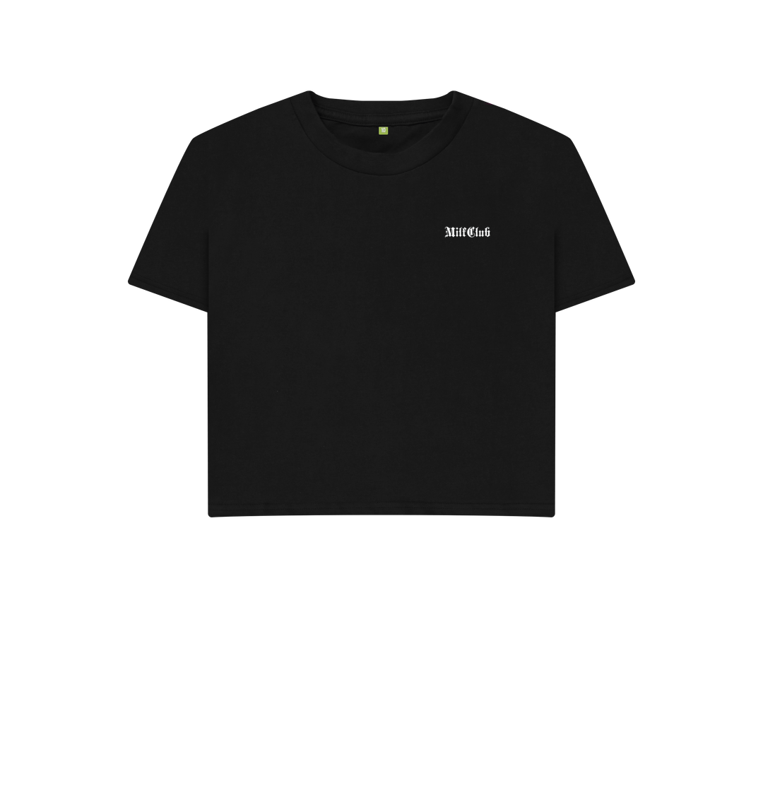 Black Printed T-shirt Front