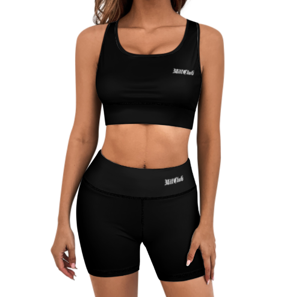 MilfClub Yoga Bra & Shorts Set