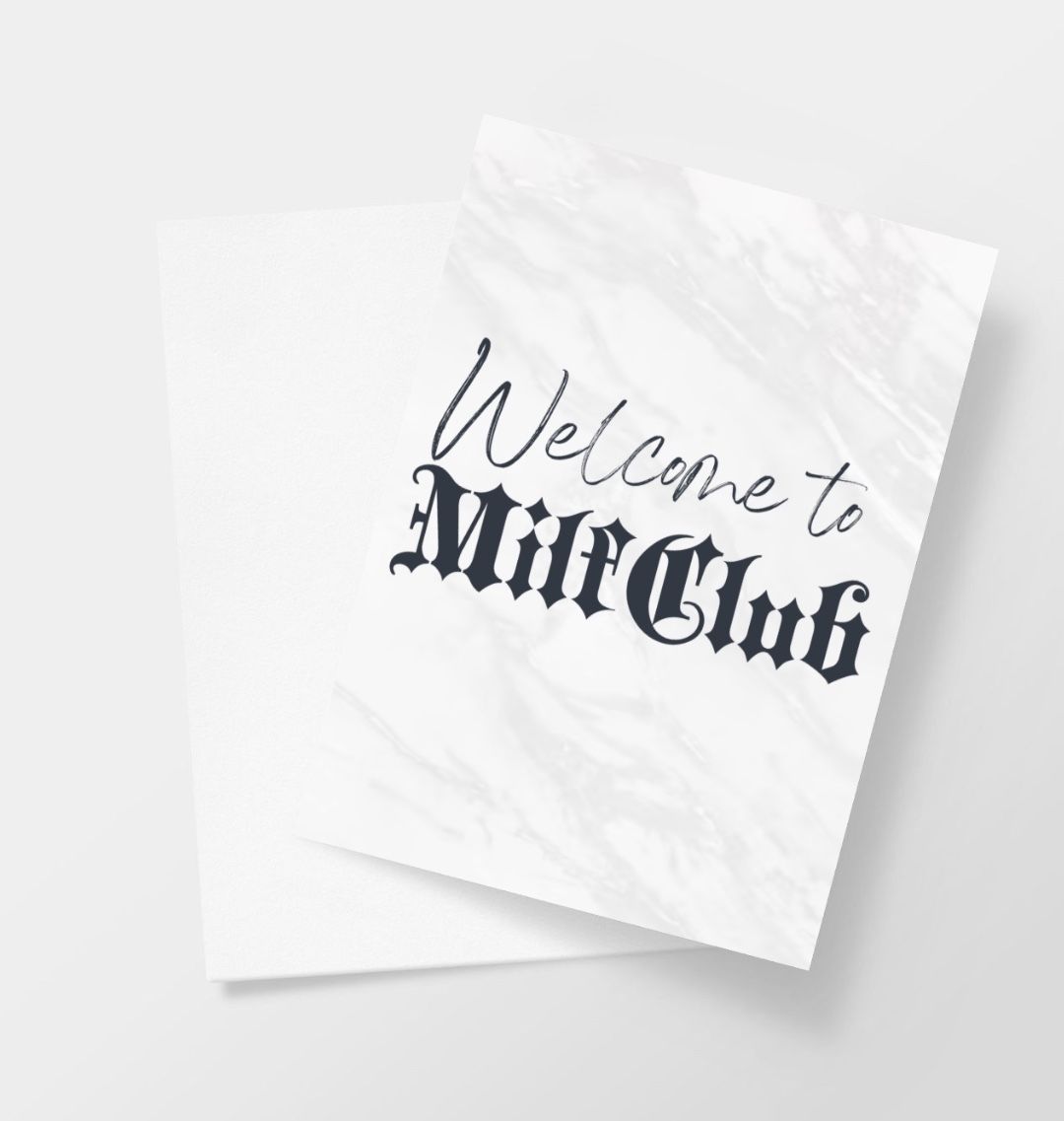 Welcome to MilfClub Greeting Card