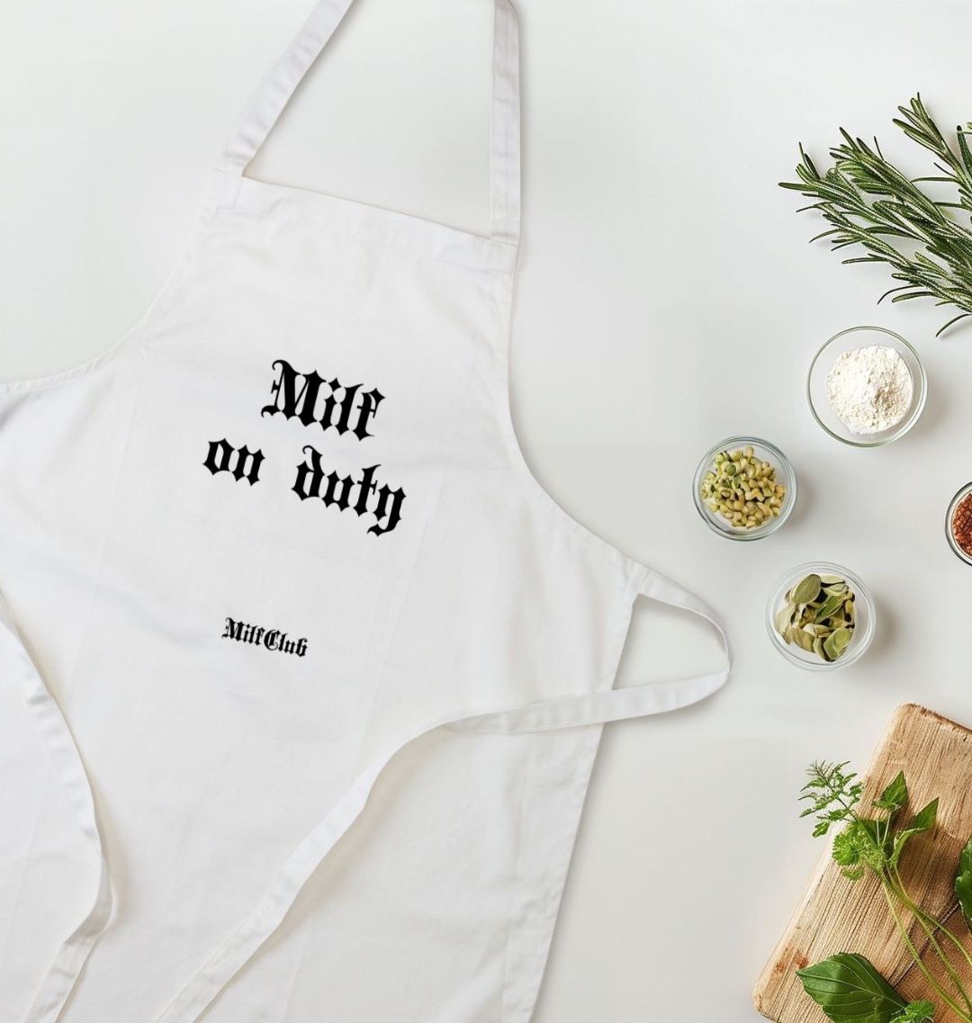 MilfClub “Milf on duty” apron
