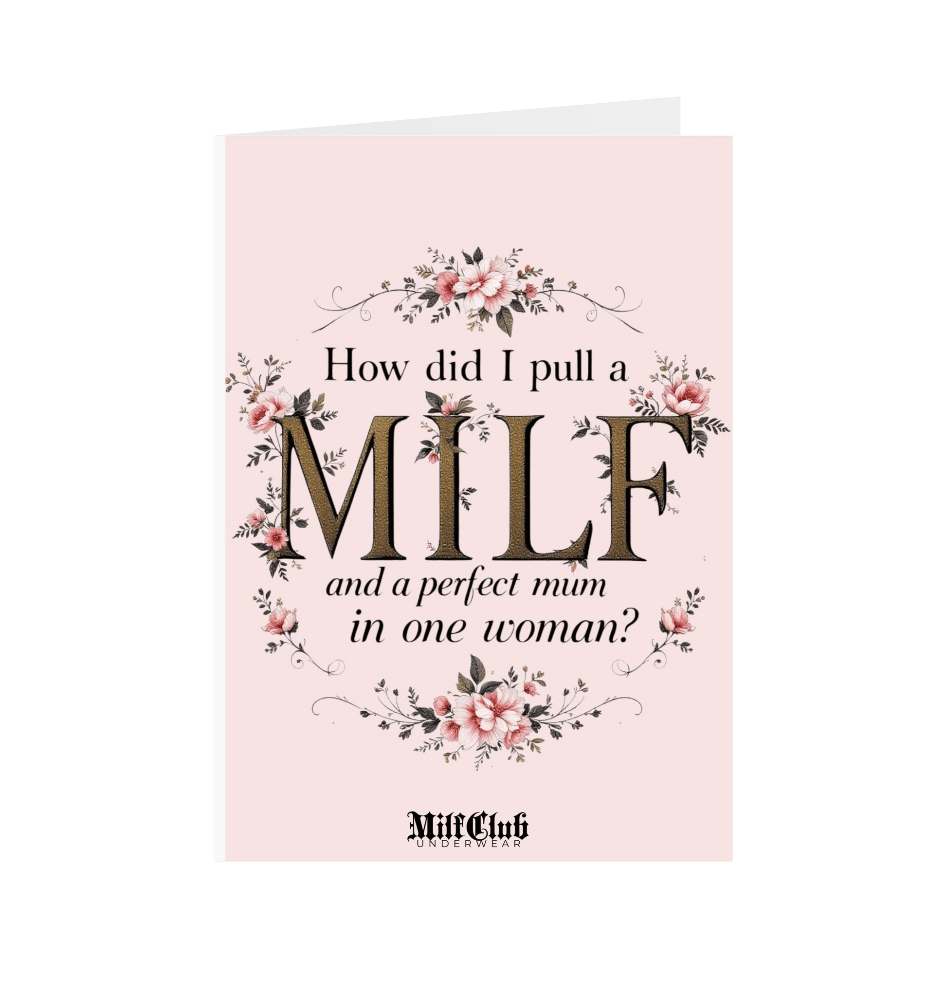 White Printed Greetings Cards Front