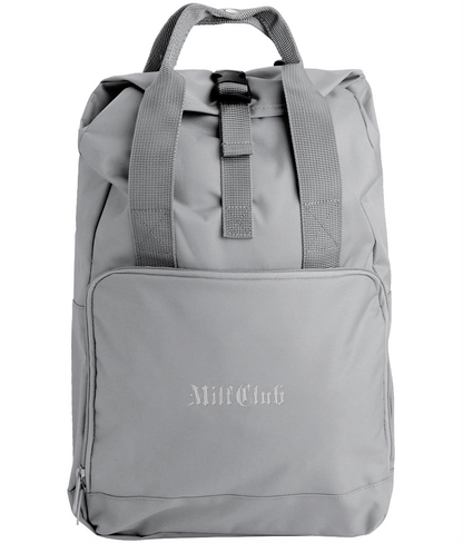 MilfClub Embroidered Twin Handle Roll-Top Backpack