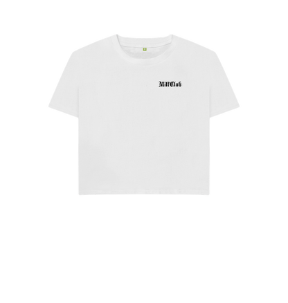 White MilfClub Classic Boxy Tee