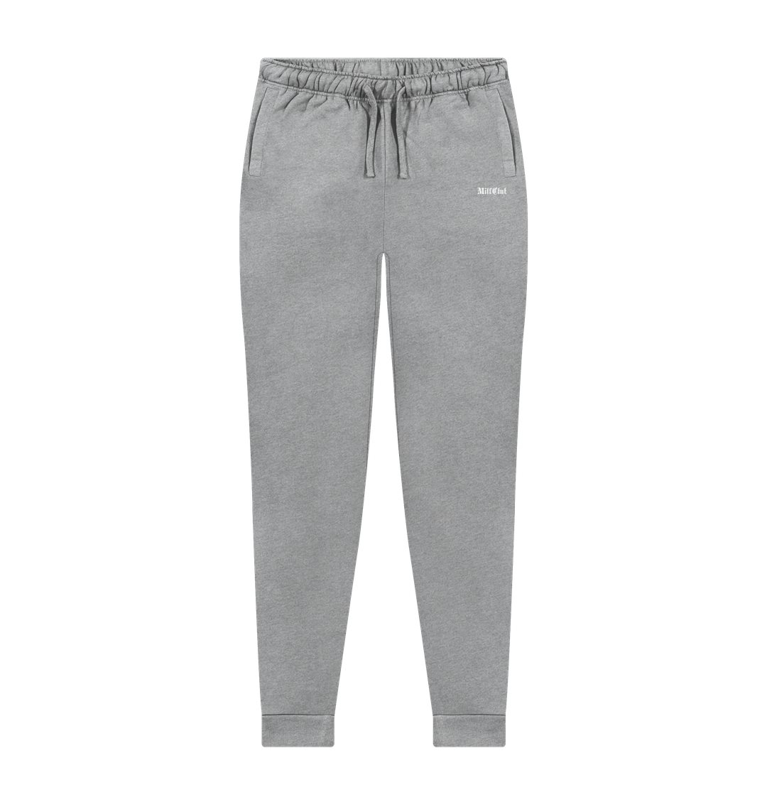Athletic Grey Printed Mens Joggers Front