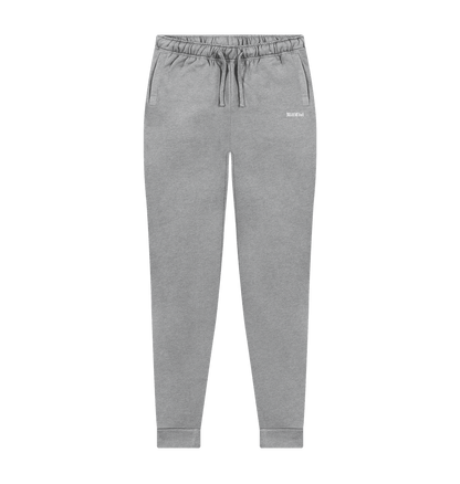 Athletic Grey Printed Mens Joggers Front
