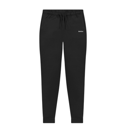 Black Printed Mens Joggers Front